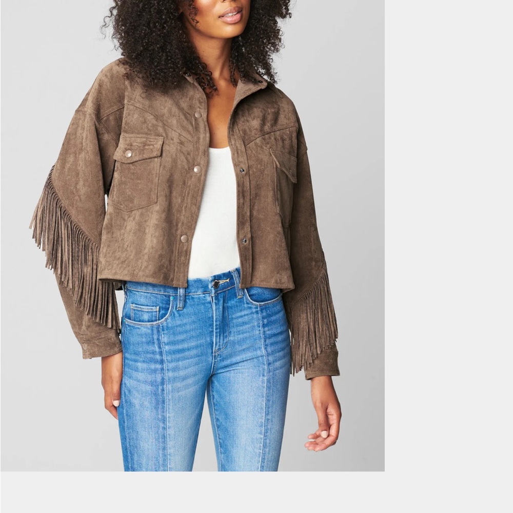 Brown Fringe Womens Jacket